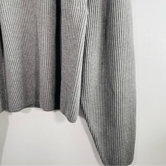 NWT J. Crew Gray Raglan Fitted-Waist Ribbed Crewneck Sweater XL BX110 New - Picture 5 of 14